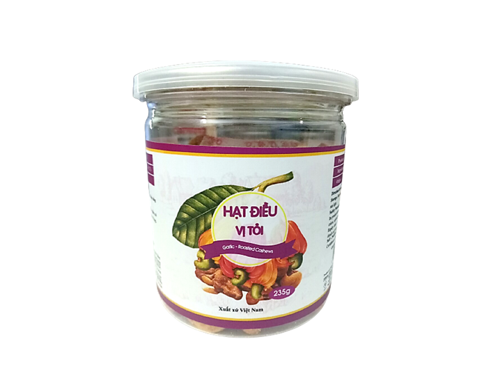 Thùng 36 Hủ Hạt Điều Vị Tỏi 235g