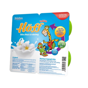 Thùng 48 hộp Sữa Chua ăn vị Nguyên Bản Hoff