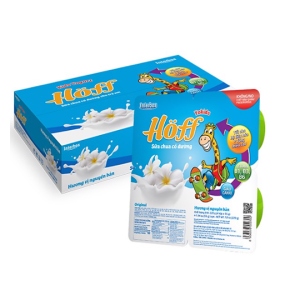 Thùng 48 hộp Sữa Chua ăn vị Nguyên Bản Hoff