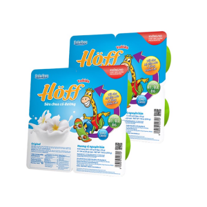 Thùng 48 hộp Sữa Chua ăn vị Nguyên Bản Hoff